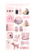 2010s girly tumblr pngs sticker sheet