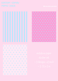 cotton candy imitation paper/memo sticker set