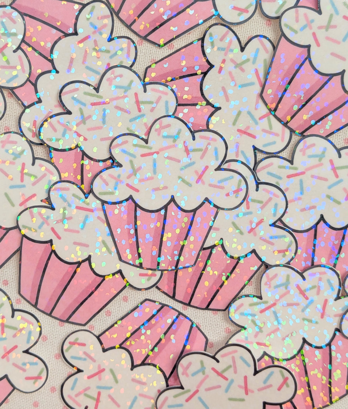 cupcake logo sticker