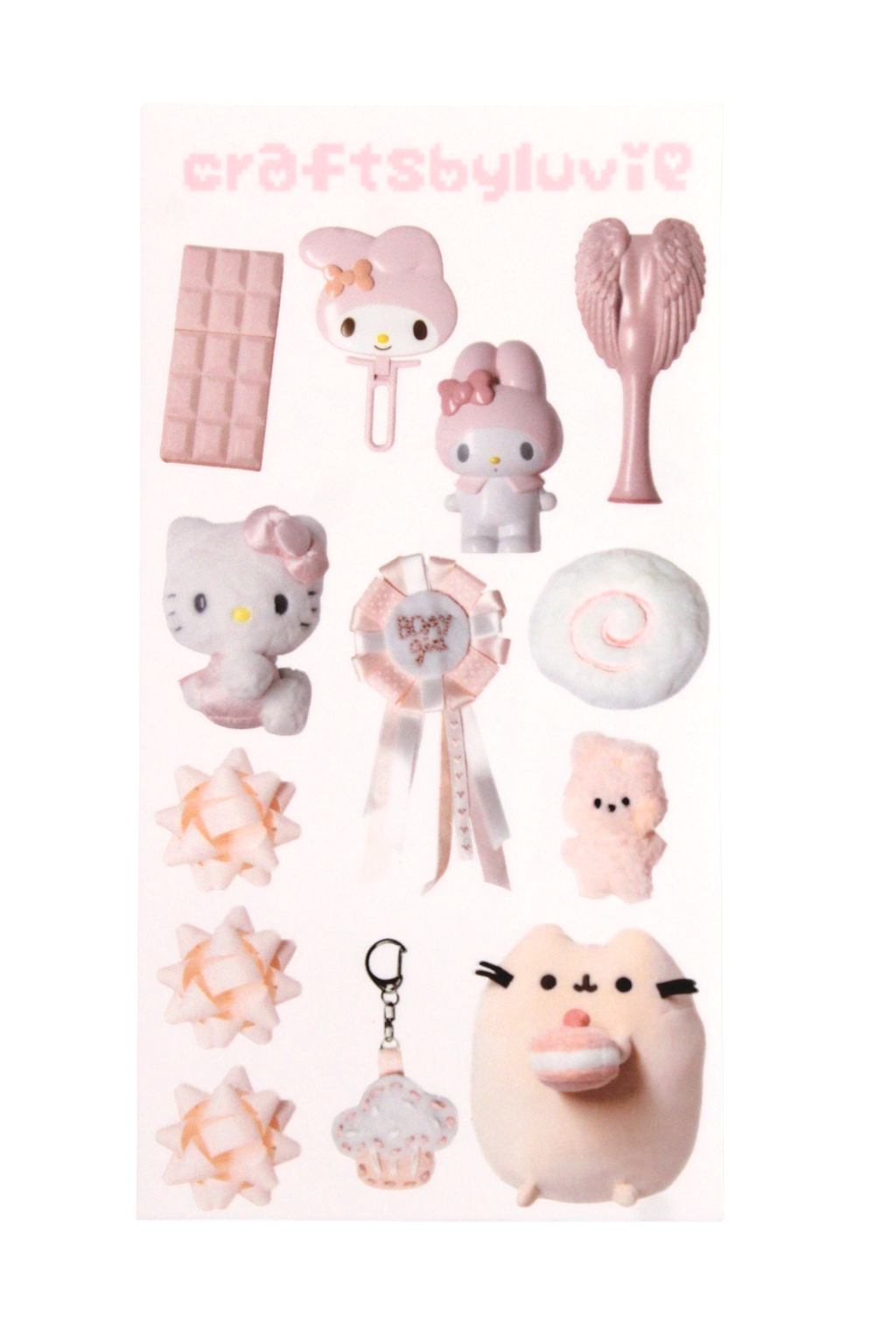 cute things in my room sticker sheet