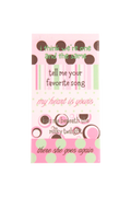 whimsical lyrics sticker sheet