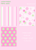 watermelon imitation paper/memo sticker set