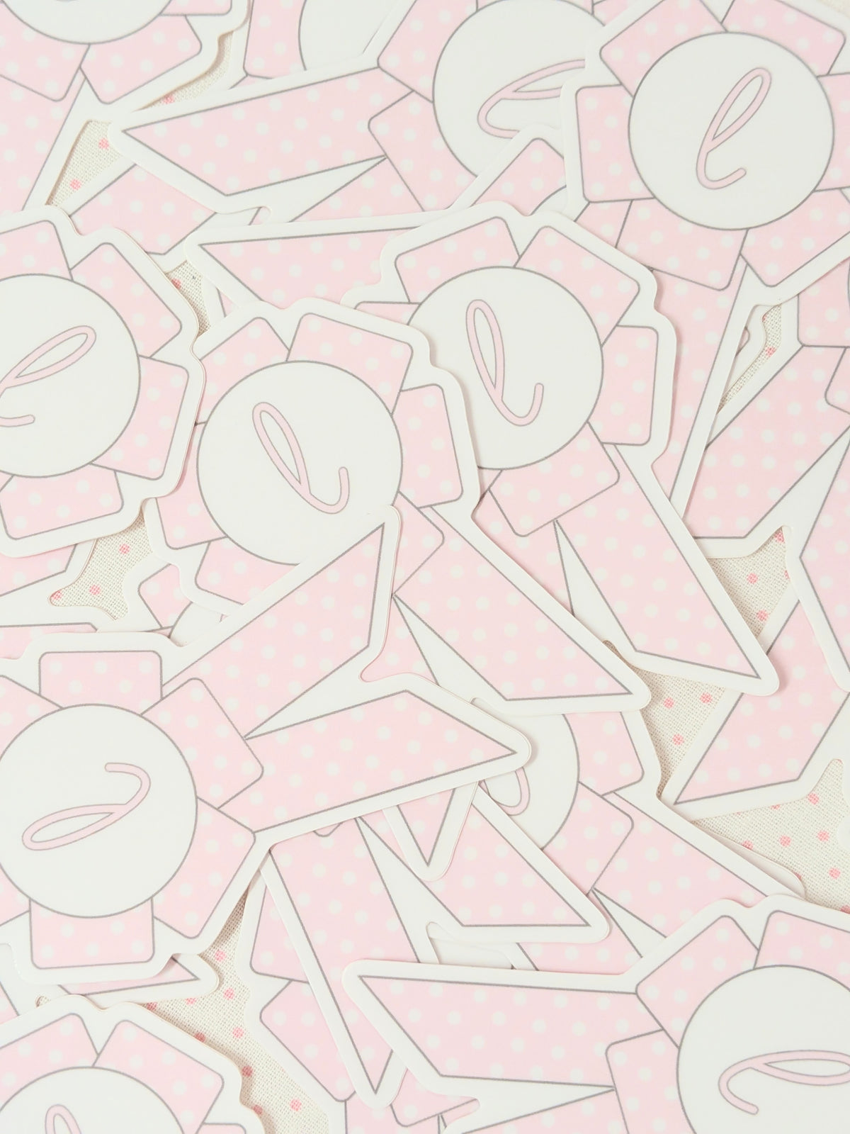luvie polka rosette sticker