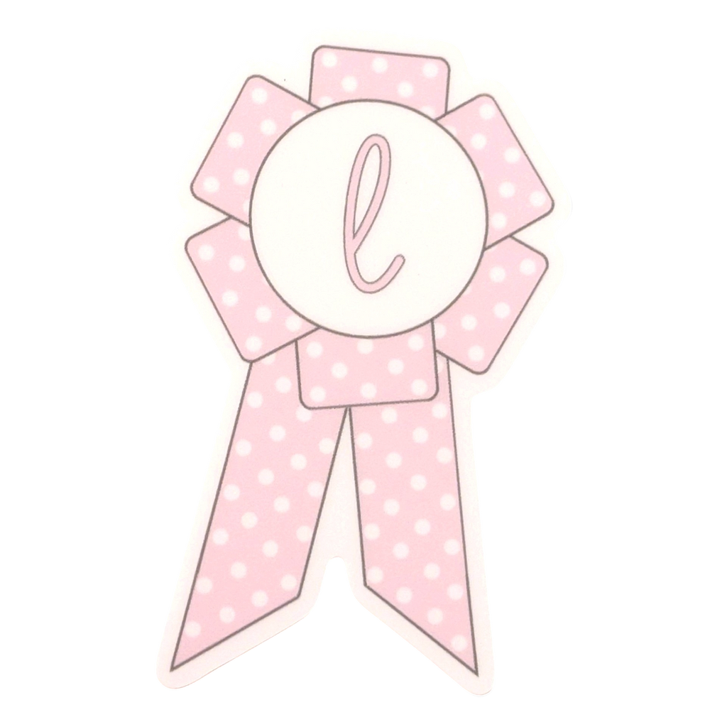 luvie polka rosette sticker