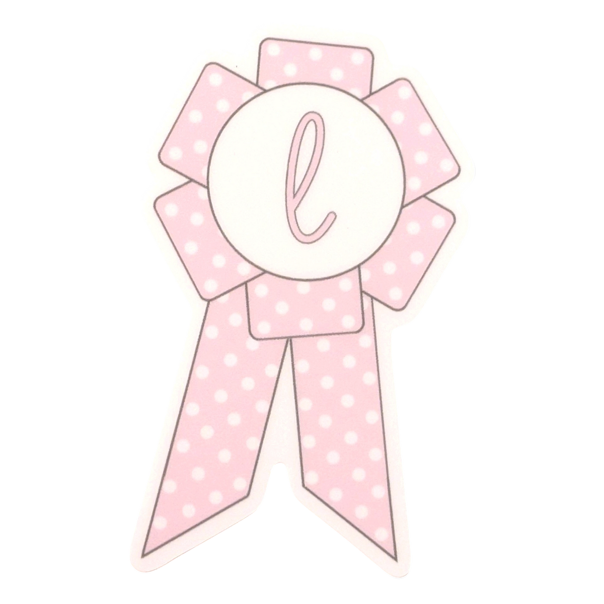 luvie polka rosette sticker