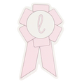 luvie rosette ribbon sticker