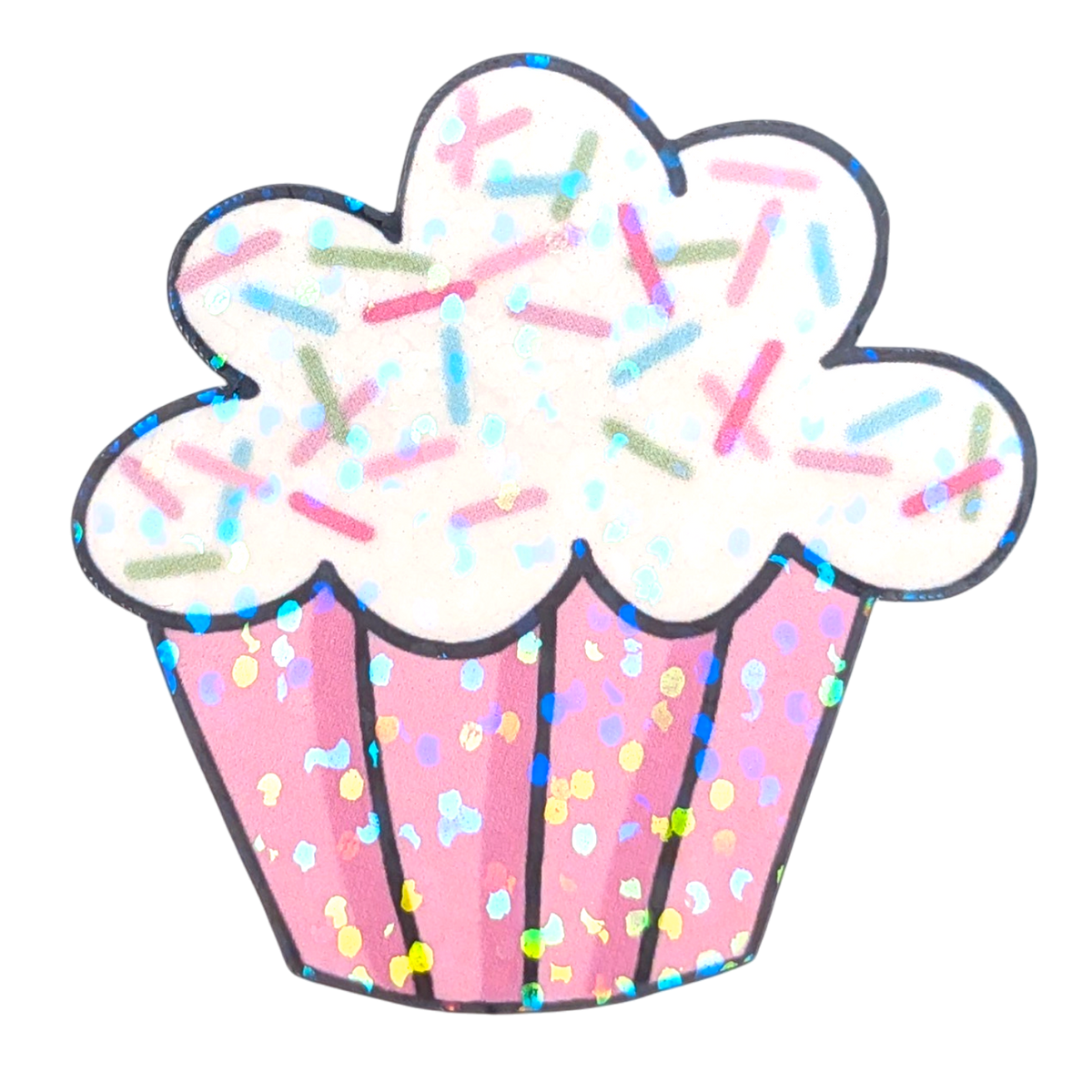cupcake logo sticker