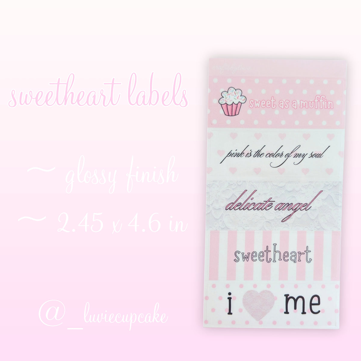 sweetheart labels sticker sheet